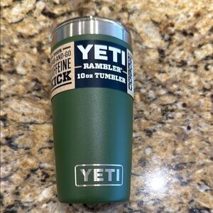 Yeti 10oz tumbler dark green